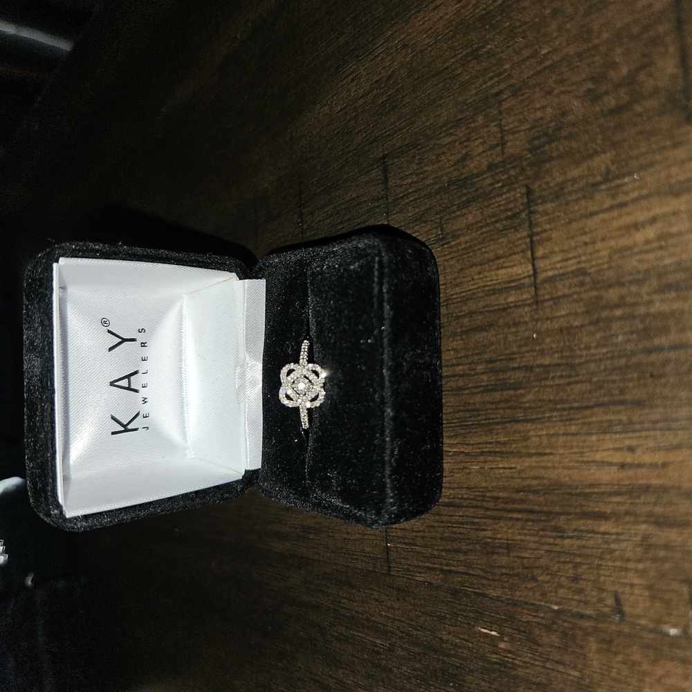 Sterling Silver 1/4 ct diamond ring